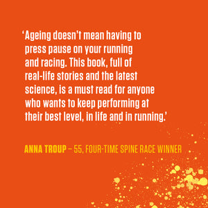 Endorsement for Run Forever by Damian Hall, by ultrarunner and Spine Race winner Anna Troup 9781839812873