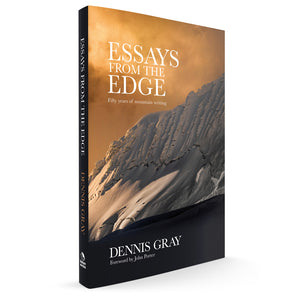 Mockup cover for the paperback edition of Dennis Gray's book Essays from the Edge