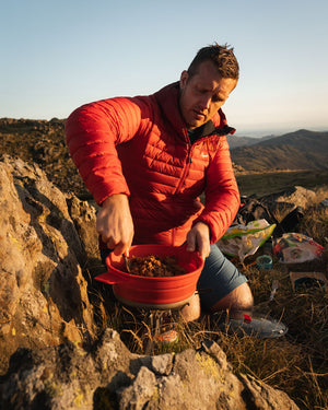 Fell Foodie aka Harrison Ward cooking out in the Lake District. Photo by Kenny Block