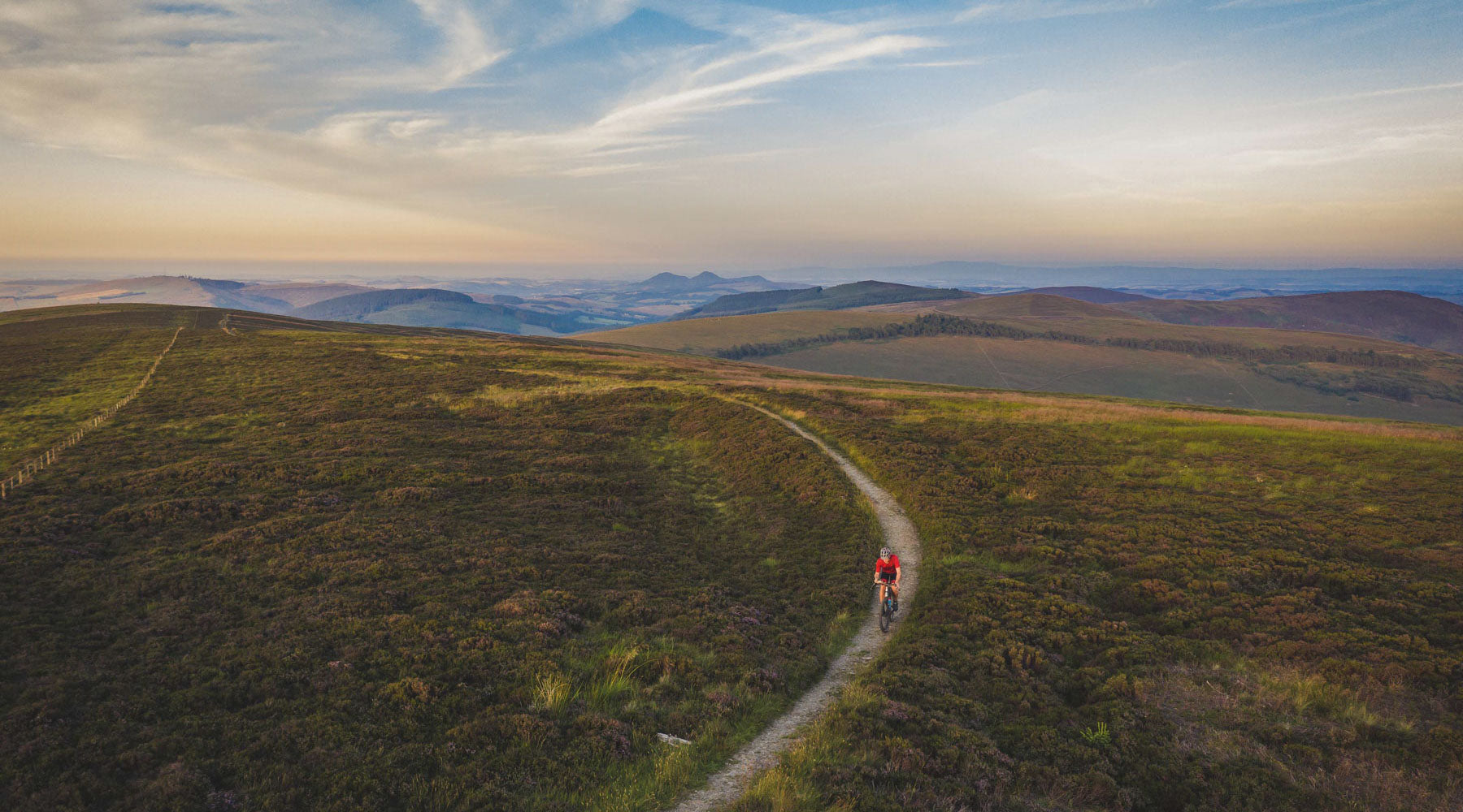 Ridgetop Riding near the Three Brethren in the Scottish Borders