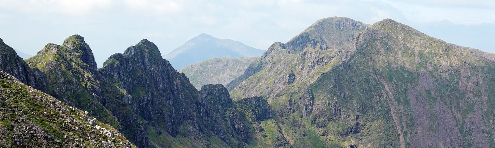 Photo of the Aonach Eagach ridge from Peak Bagging Munros by Nicola Hardy