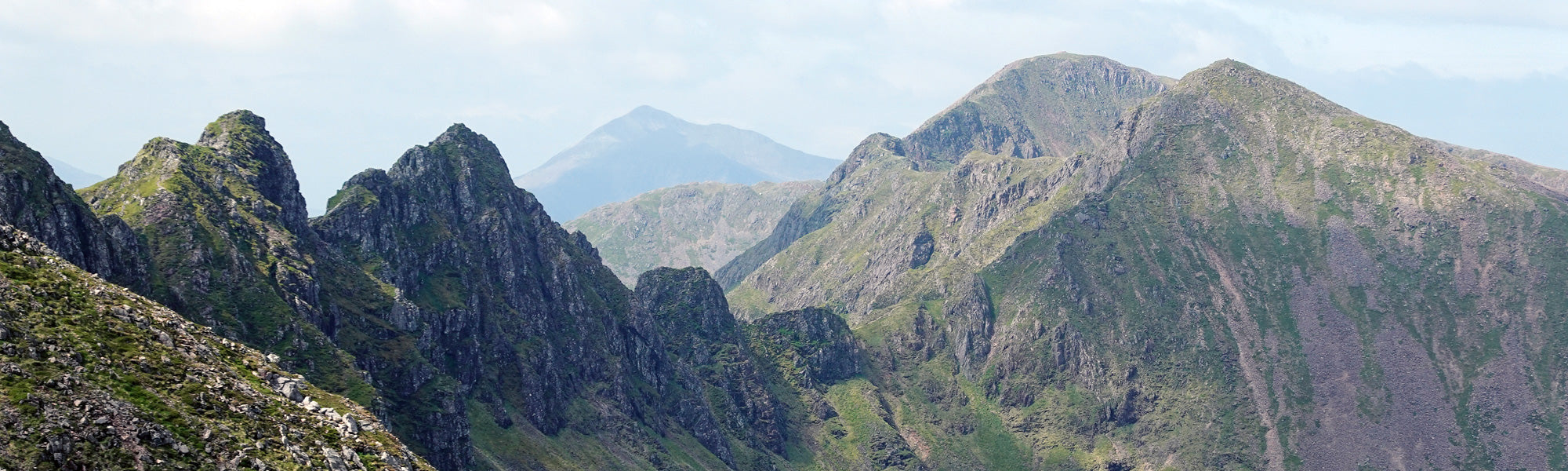 Photo of the Aonach Eagach ridge from Peak Bagging Munros by Nicola Hardy