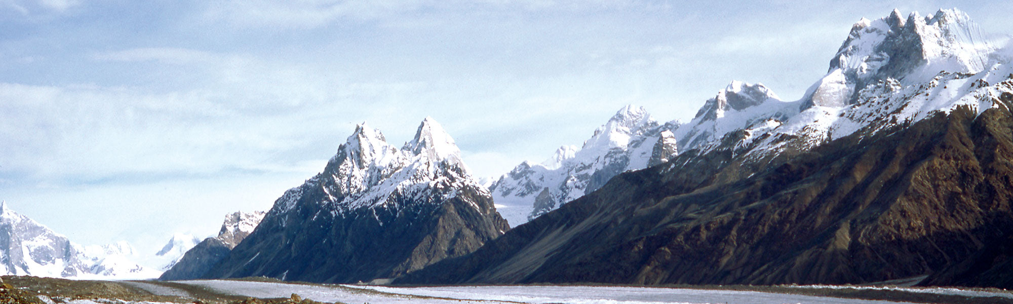 The Ogre (Baintha Brakk) taken from Doug Scott's book The Ogre and photo by Chris Bonington