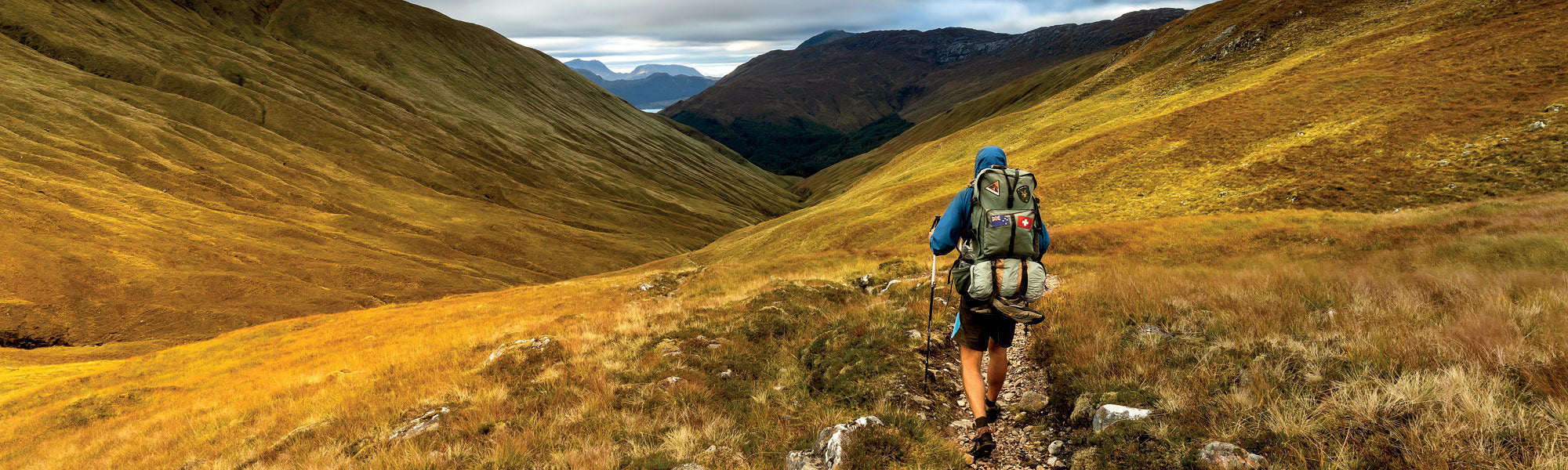 Cover image from Big Trails Great Britain and Ireland, taken on the Cape Wrath Trail, photo by Sandro Koster