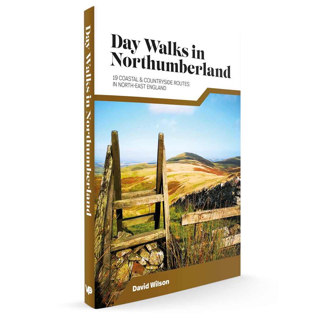 Day Walks in Northumberland by David Wilson cover mock-up 9781839813290