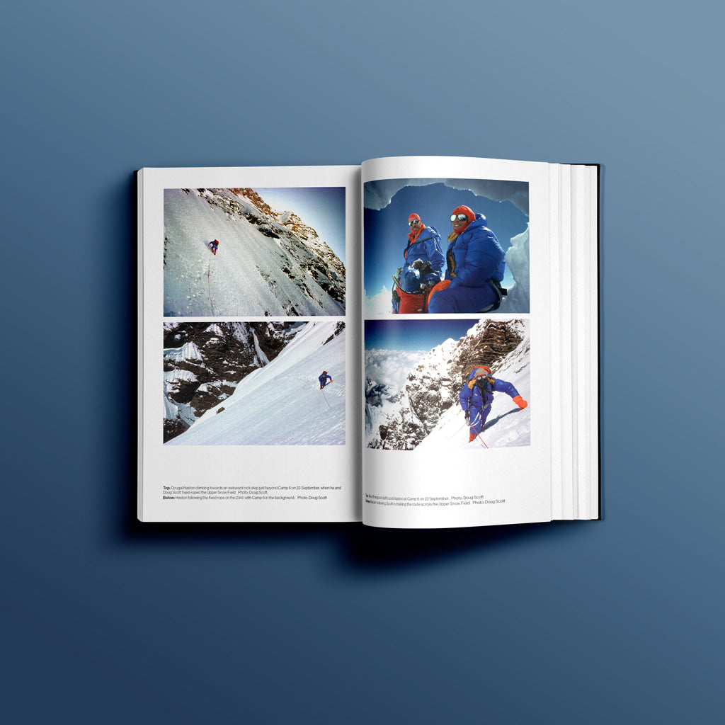 Sample pages from Everest the Hard Way The First Ascent of the South West Face by Chris Bonington 50th anniversary edition published in partnership with Berghaus and Community Action Nepal 9781839812644