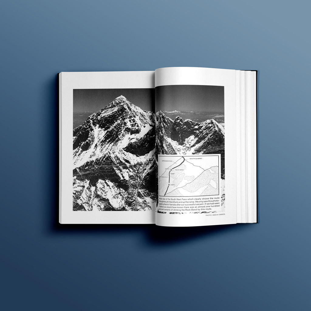 Sample pages from Everest the Hard Way The First Ascent of the South West Face by Chris Bonington 50th anniversary edition published in partnership with Berghaus and Community Action Nepal 9781839812644