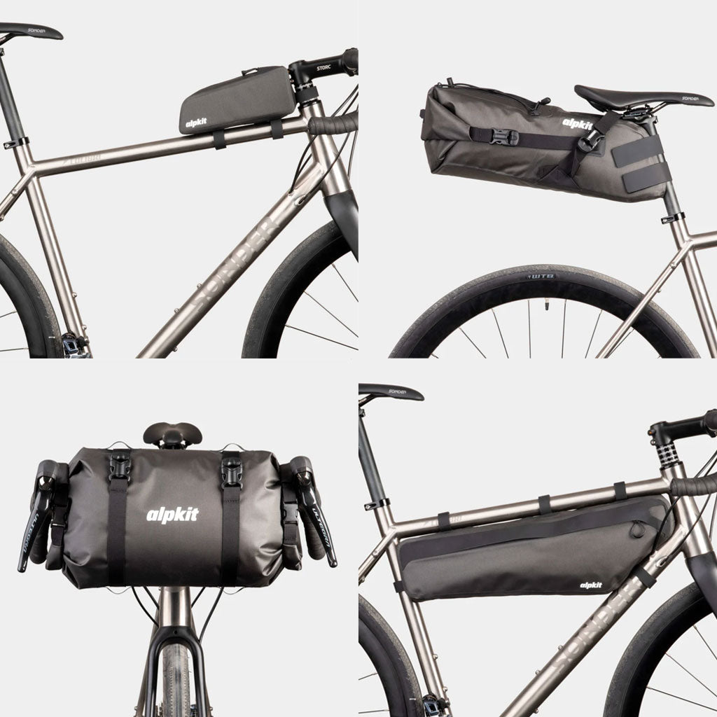 Gravel Rides Northumberland by Jordan Matthews Alpkit bikepacking bundle image