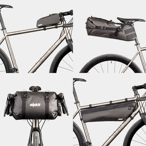 Gravel Rides Northumberland by Jordan Matthews Alpkit bikepacking bundle image