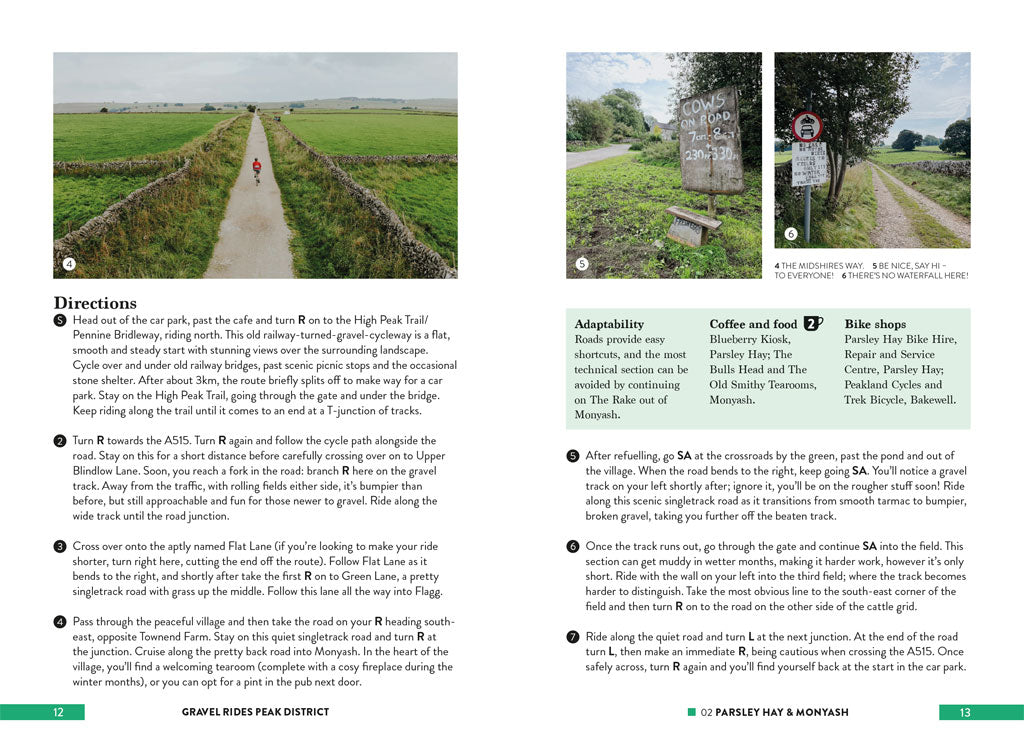 Gravel Rides Peak District sample pages