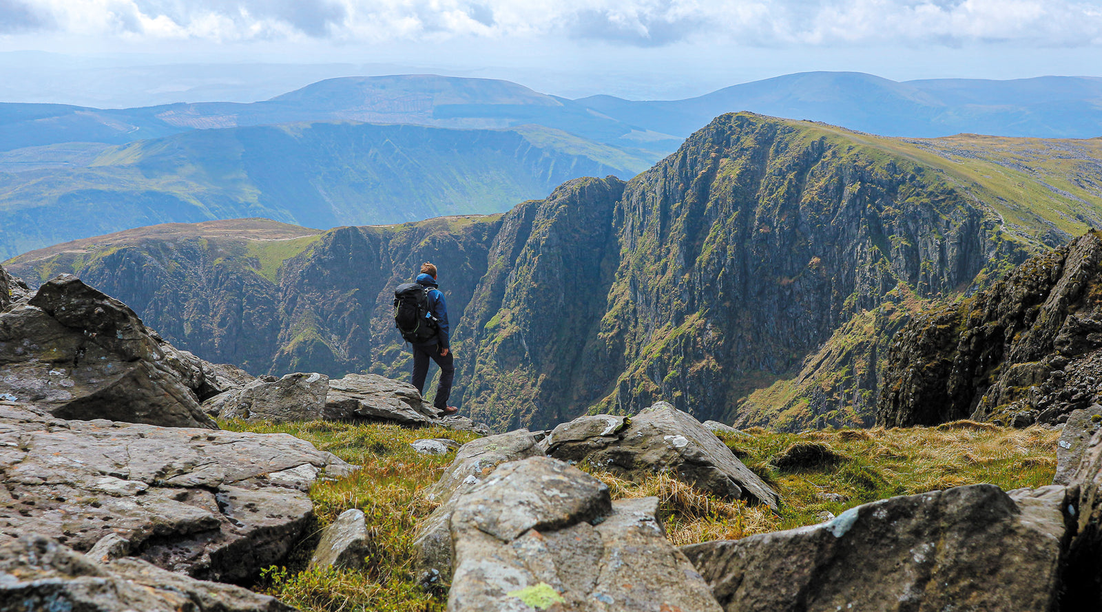 Photo of Cader Idris taken from Peak Bagging Wales, 49 routes designed to complete the 188 Welsh Nuttalls, by Will Renwick 9781839812958