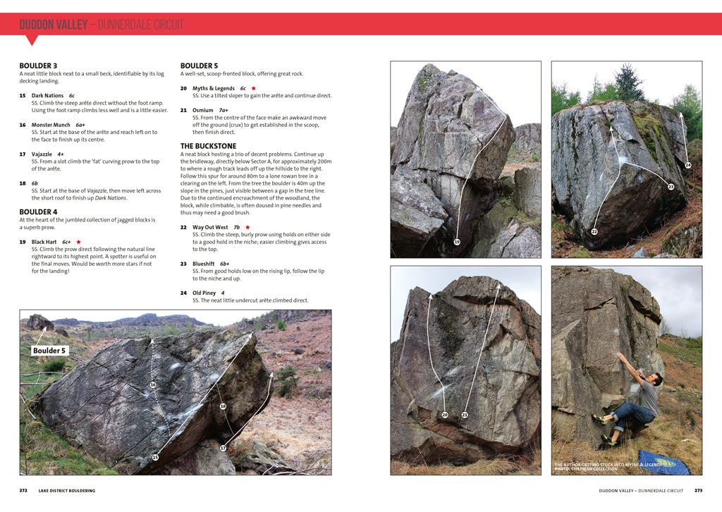 Lake District Bouldering sample pages