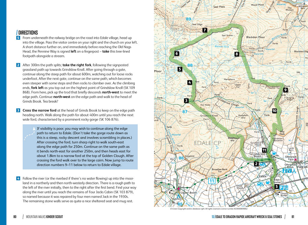 Mountain Walks Kinder Scout by Sarah Lister sample pages 9781839812040