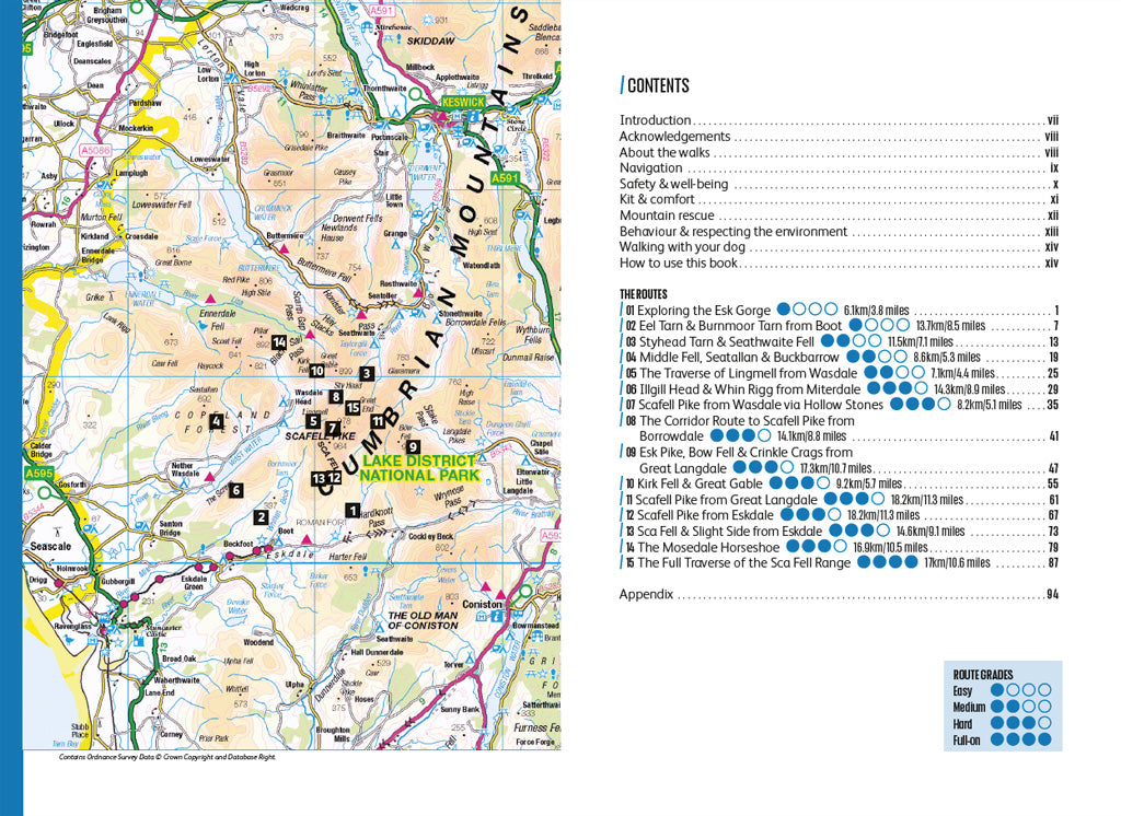 Sample pages from Mountain Walks Scafell Pike by Graham Uney 9781839812569