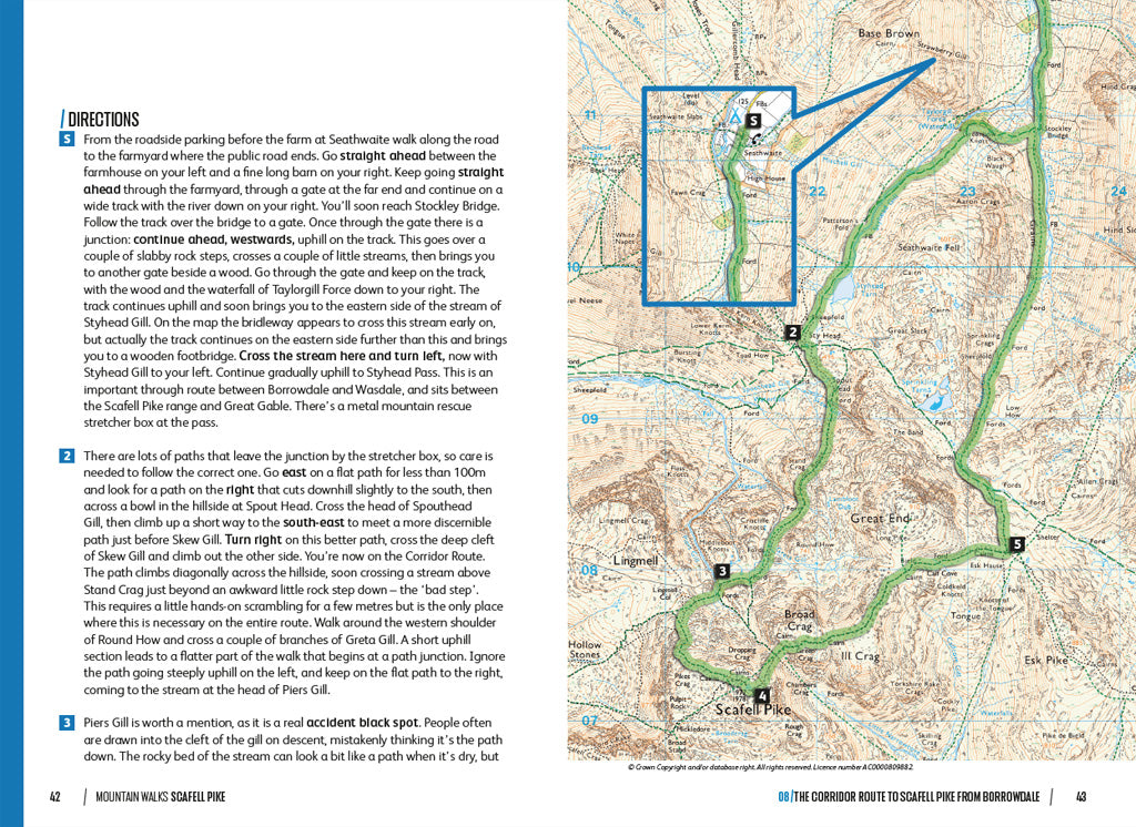 Sample pages from Mountain Walks Scafell Pike by Graham Uney 9781839812569