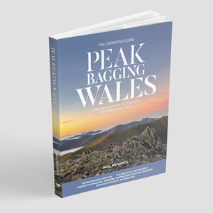 Peak Bagging Wales by Will Renwick front cover image mock-up 9781839812958