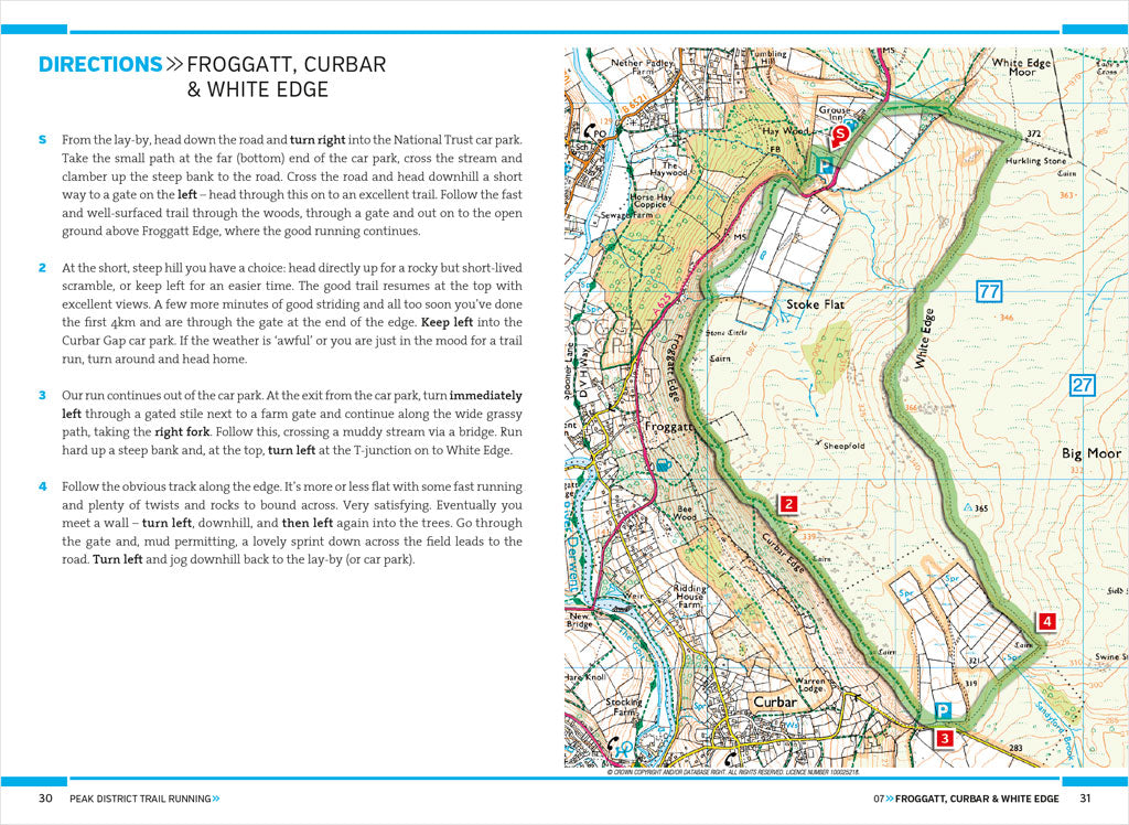 Peak District Trail Running sample pages