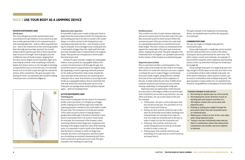 Crack Climbing by Pete Whittaker sample pages 9781911342762