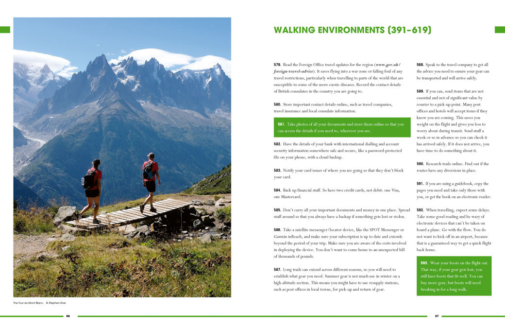 1001 Walking Tips features advice on foraging, mountain safety, navigation, gear and staying safe on the hills.