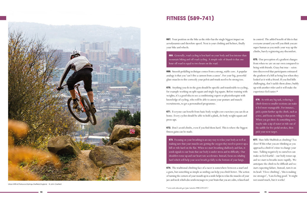 1001 Cycling Tips - Adventure Books by Vertebrate Publishing