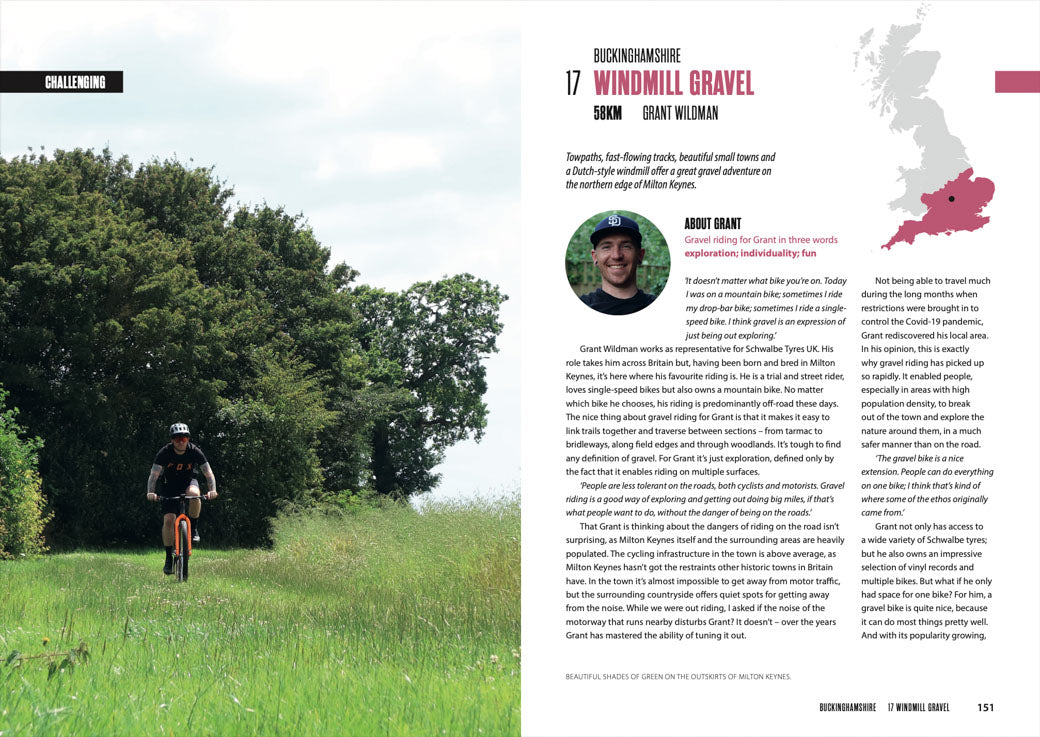 Great British Gravel Rides by Markus Stitz features 25 gravel riding routes in England, Scotland, and Wales – each a favourite route of a passionate gravel cyclist such as Kerry MacPhee, Walter Hamilton and Mark Beaumont.