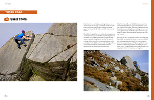 The gritstone crags, edges and quarries featured in the book include Birk Gill, Panorama Crag, Brimham and Crow Crag.