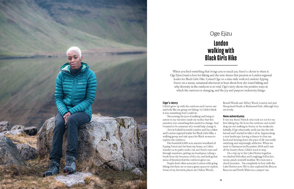 Sample pages from The Outdoors Fix by Liv Bolton.