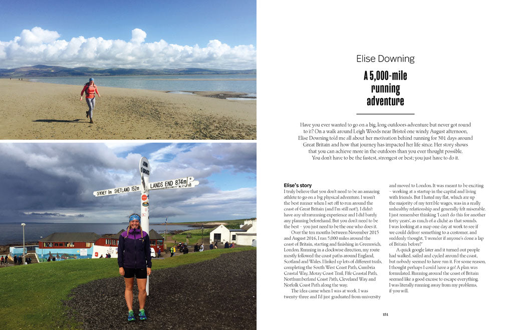 Sample pages from The Outdoors Fix by Liv Bolton.